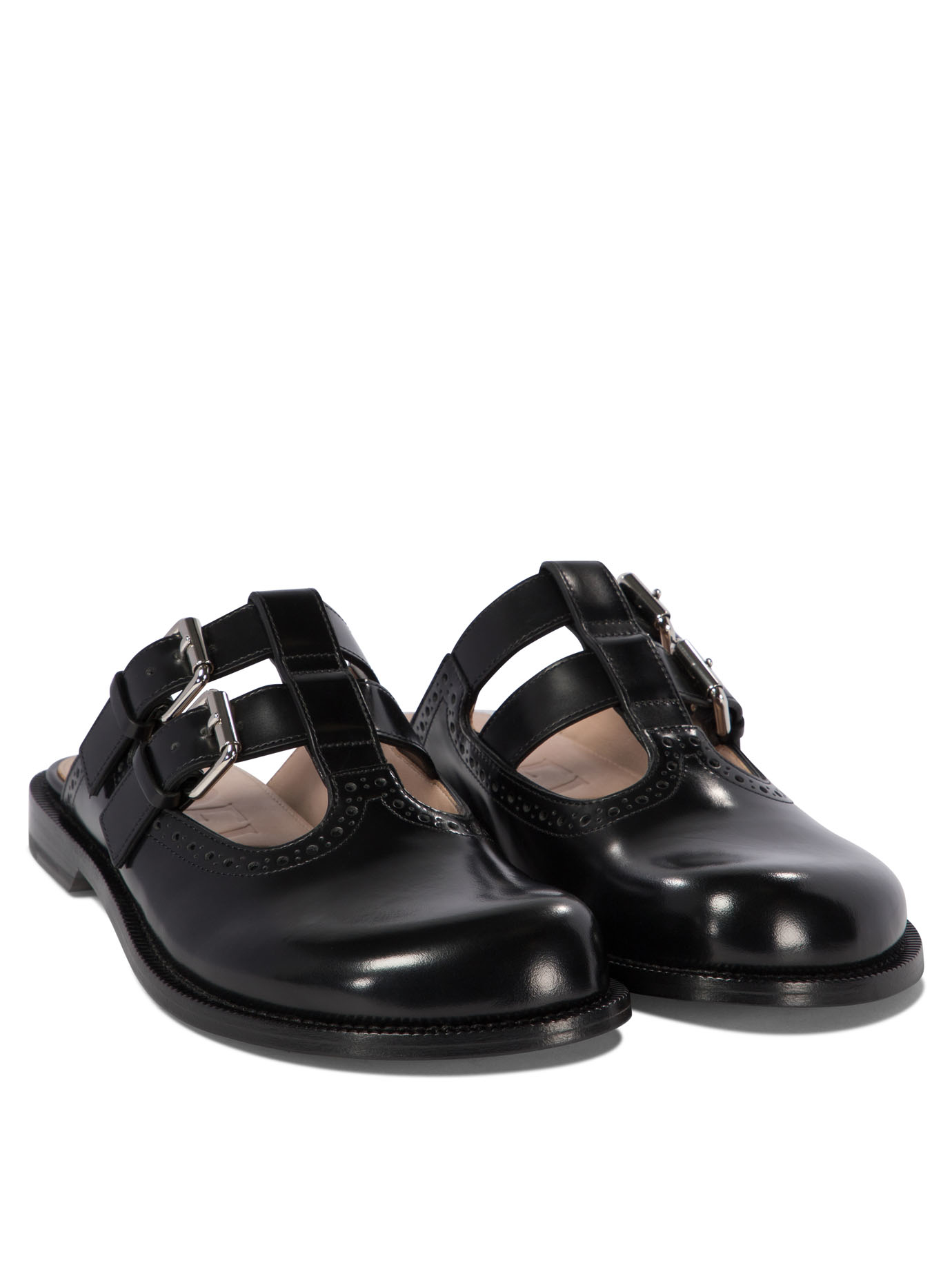 LOEWE Black   Campo slippers